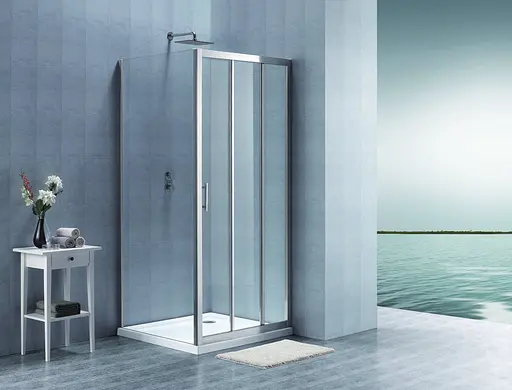 Душова кабіна Eger Lexo 100x80 без піддону 599-811 / 1, прозорий, хром - фото 5