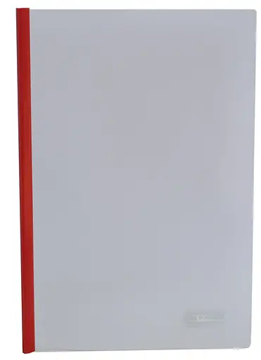 Папка-швидкозшивач 35листів/6 мм, з притискною планкою, 160/160 мкм BM.3370-99 BUROMAX (4823078912923) Червоний - фото 1