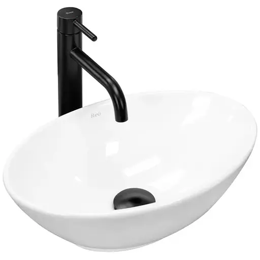 Умивальник Rea Pamela Mini накладний білий REA-U5804, Білий - фото 1