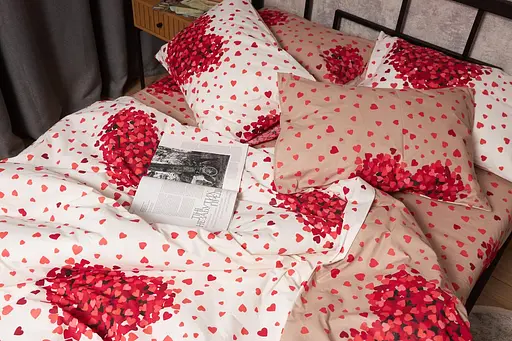 Набор наволочек Moon&Star Бязь Gold Люкс Petal Heart 60х60 см 2 шт MS840000748 - фото 3