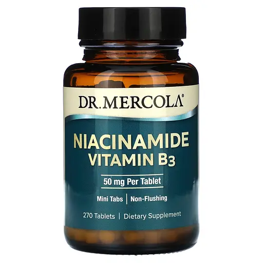 Ніацинамід вітамін B3 Niacinamide Vitamin B3 Dr. Mercola 50 мг 270 таблеток