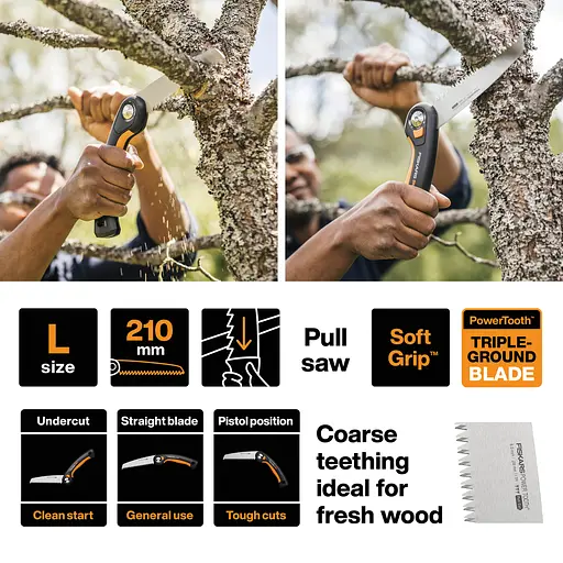 Садовая пила складная Fiskars Plus™ SW69, L - 210 мм (1067553) - фото 5