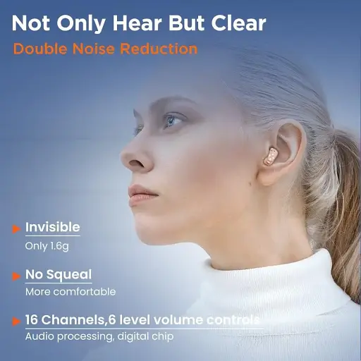 Слуховий Апарат JH-A17 повністю вбудований - фото 3