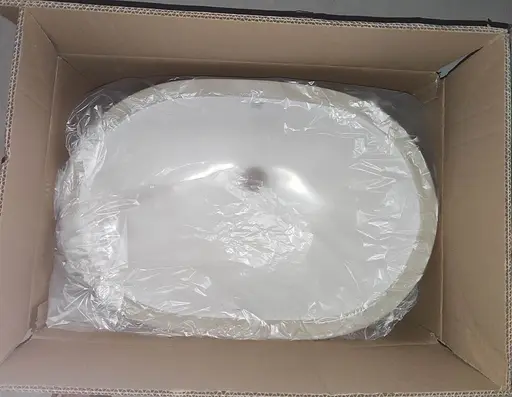 Умивальник врізний під стільницю Mixxus Premium Ellipse-1701 570x385x205 мм з переливом MP6566, Білий - фото 4