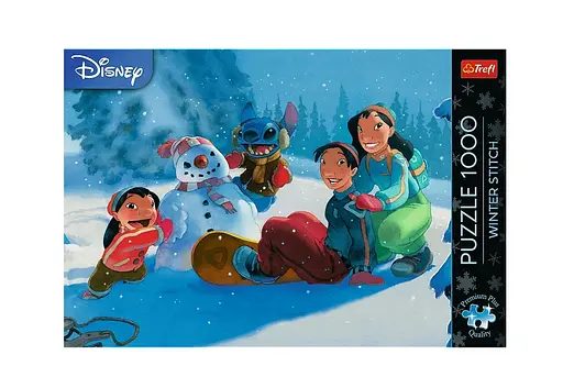 Пазл "Різдвяний Стіч" 1000 елементів 12100 Trefl Premium Plus, в коробці (5900511121001) - фото 3