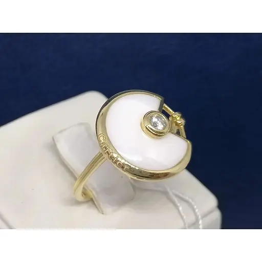 Золотое кольцо Столичная Ювелирная Фабрика с ониксом и фианитом. 153679ЖОБ 18,5 - фото 3