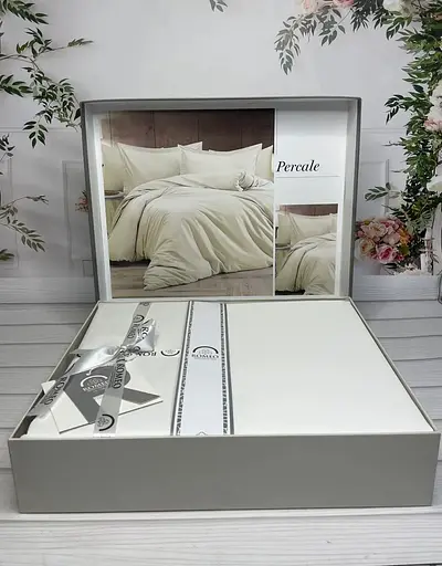 Постільна білизна Percale Krem Сатин Преміум Romeo Home pbe0051811 - фото 1