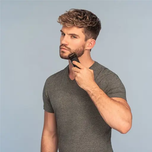 Триммер Remington Style Series, для бороды и усов, акум., роторный мотор, сталь, черно-белый - фото 7