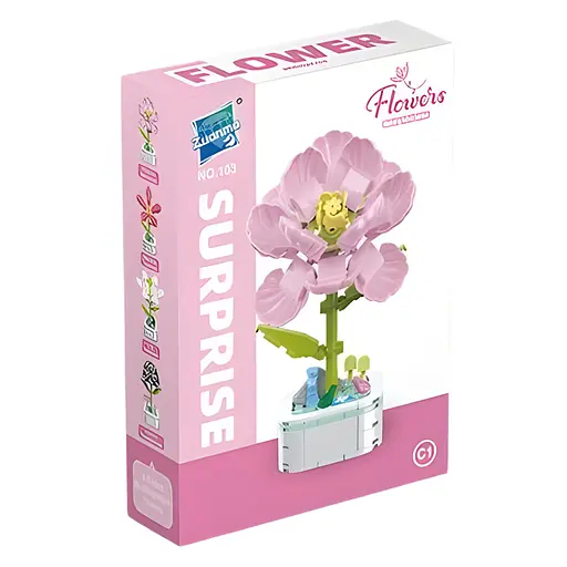 3D конструктор Flowers Гибискус на 127 деталей (25-121) - фото 2