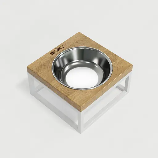 Hollky Base Solo S — миска на підставці для котів і маленьких собак (1 × 0,45 л) - фото 4