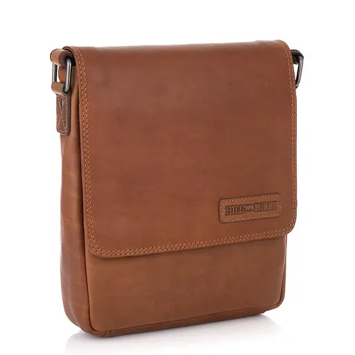 Кожаная мужская сумка через плечо Hill&Burry 22х26.5х7 см sum0025920 - фото 1