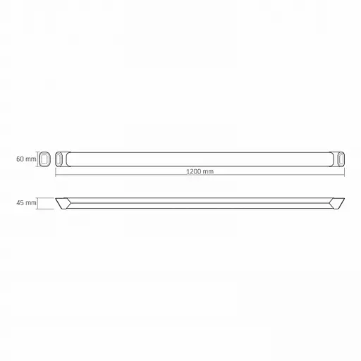 LED світильник лінійний VIDEX 72W 1.2М 5000K 220V чорний - фото 9