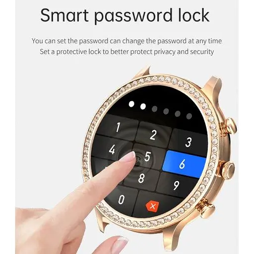 Розумний жіночий наручний смарт годинник Smart IQ Girl (Gold) - фото 9