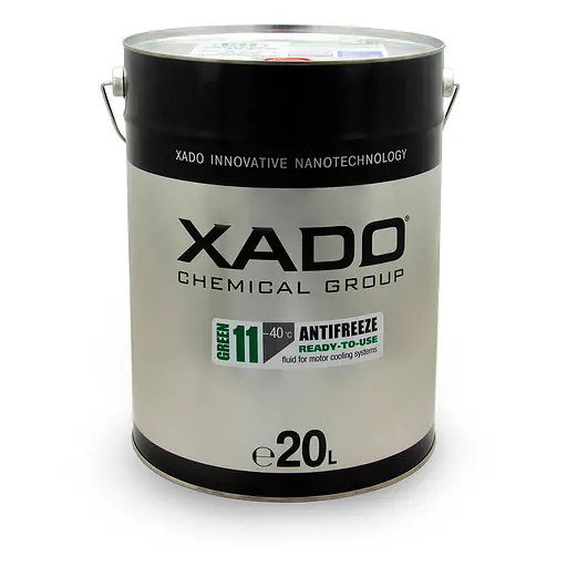 Антифриз Xado Antifreeze Green G11 -40⁰С готовый зеленый 20л(XA 58506) - фото 1