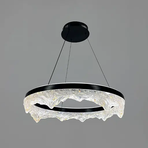 Люстра с подвесным корпусом в виде тающих гор с патиной Ø 60 см Line F | Ст. MJ374-600 BK - фото 2