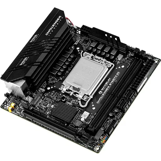 Материнская плата Maxsun LGA1700, Terminator B760ITX D5, B760, 2xDDR5, Int.Video(CPU), 4xSATA3, 1xPCI-E 16x 5.0, 2xM.2 4.0, Dual LAN 2.5G+1G, ALC897, 4xUSB3.2/4xUSB2.0, 2xDP/2xHDMI, Mini-ITX (MS-Challenger B760ITX D5) - фото 5