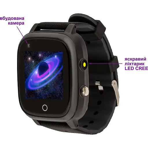 Smart Watch AmiGo GO005 4G WIFI Thermometer Black - фото 7