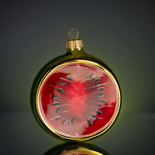 Ялинкова прикраса Різдвяні історії Херсонський кавун скло (4820001105292) - фото 3