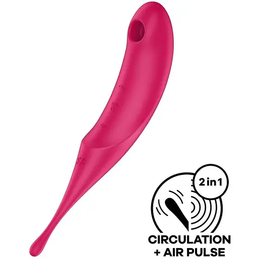 Вібратор для клітора із вакуумною стимуляцією Satisfyer Twirling Pro Red Red - фото 2