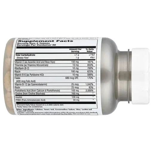 Витамины и минералы KAL Stress B-Complex 100 таблеток - фото 2