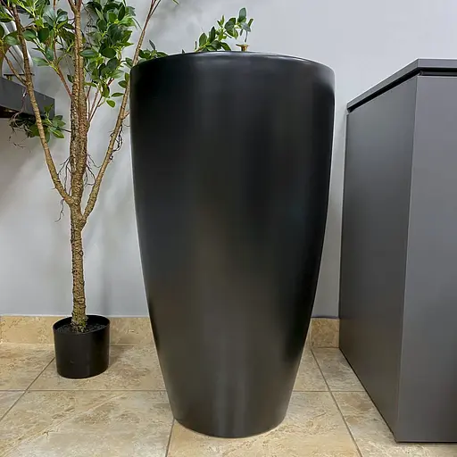 Умивальник VBI Agropoli black matt напольний VBI-019004, Чорний матовий - фото 3