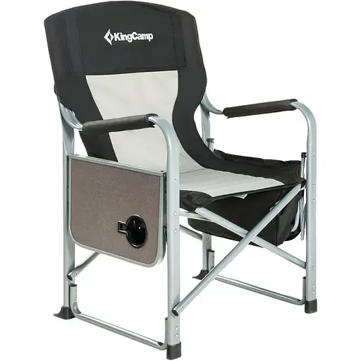 Складаний стілець KingCamp Director Chair Black/Medium Grey (2248.65.52) [146481] - фото 2