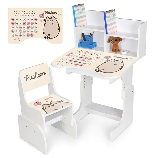 Детская парта N 2071-17-1B, дерево, со стульчиком