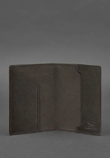 Кожаная обложка для военного билета 7.0 темно-коричневая - фото 5