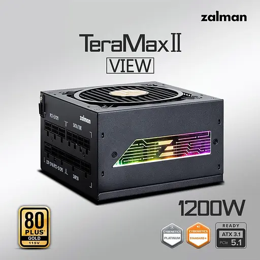 Блок живлення Zalman TeraMax 2 View 1200W 80+ Gold (ZM1200-TMX2VIEW) - фото 11