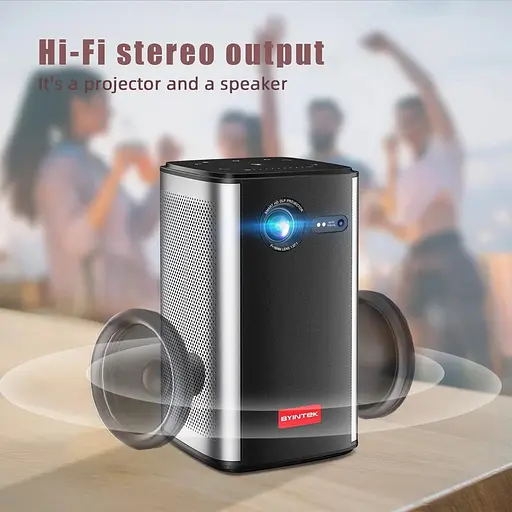 Проектор BYINTEK P70 портативний міні 3D акумулятор 8000 mAh WiFi Android 9 FullHD 1080 4K - фото 6