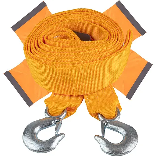 Трос буксирувальний Vitol ТР-250-6-3 стрічка 6 тонн 60 мм х 5 м помаранчевий (ТР-250-6-3) - фото 1