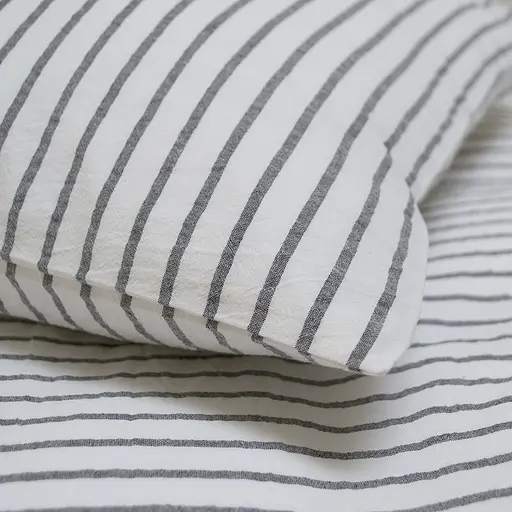 Простирадло на резинці з наволочками Lotus Home Timeless 160х200 см антрацит (svt-2000022350280) - фото 4