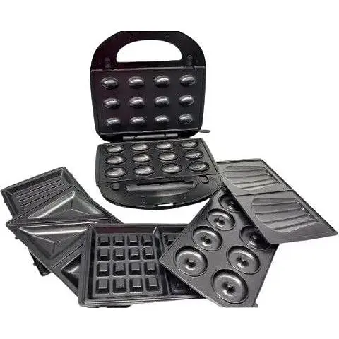 Мультимейкер 6 в 1 Rainberg RB 2276 съемные формы с антипригарным покрытием 2200 Вт - фото 1