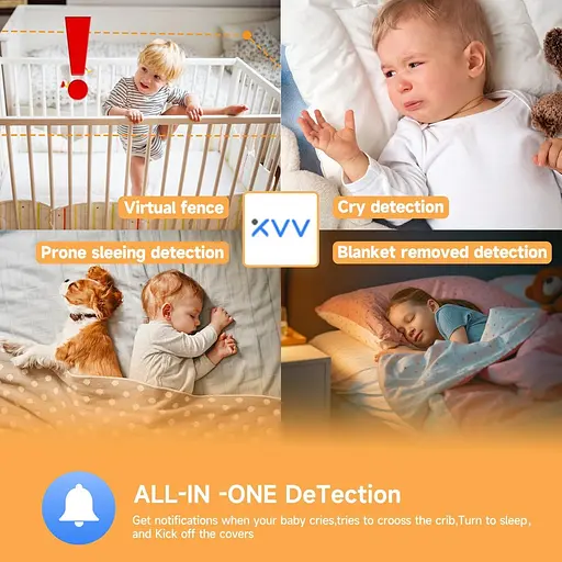 Видеоняня Xiaovv Q2BM на прищепке двусторонняя связь и подключение к телефону розовый - фото 10