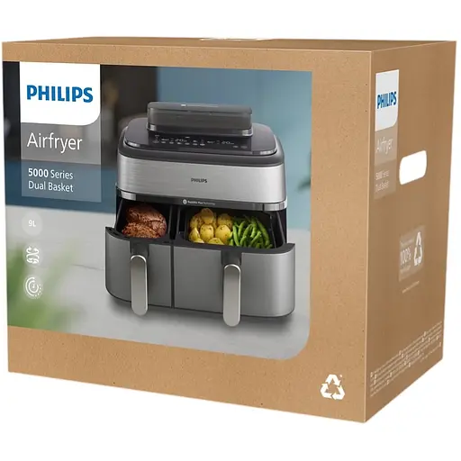 Мультипіч Philips Ovi Dual Steam з двома кошиками 5000 (NA555/00) - фото 8