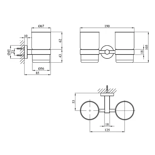 Стакан Kroner KRP Edelstahl Klassisch - ESG3708 (CV025663) - фото 4