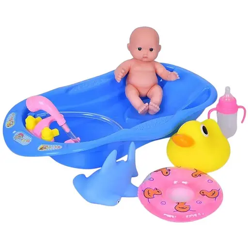 Пупс в ванне, BLS69-2, с аксессуарами (в ассортименте)