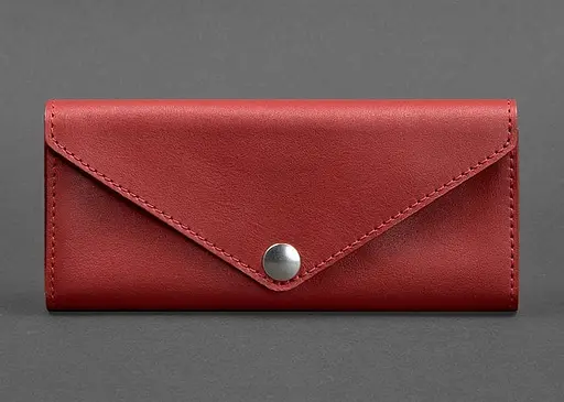 Женский кожаный кошелек Керри 1.0 красный - фото 1