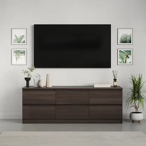 Тумба під телевізор MebelStar Нео 6Ш 150x43x53 см Дуб рістрето (MBS-1279) - фото 2