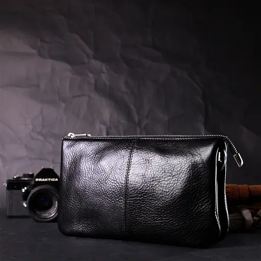 Кожаная женская сумка Grande Pelle 26х15.5х3 см sum0023601 - фото 8