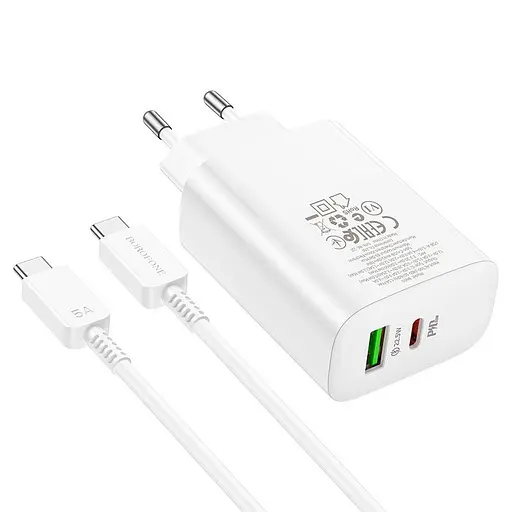 Зарядное устройство для Borofone BN10 65 W с кабелем Type-C - фото 1