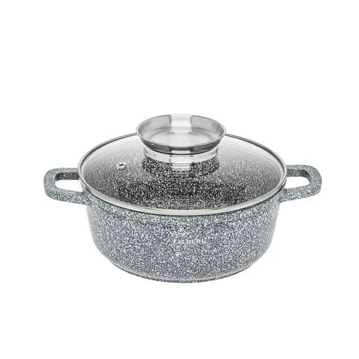 Набор кастрюль 3020/22/24-SN из 3 предметов с мраморным покрытием (2.3 л, 3.2 л и 4.5 л), Zauberg Серый 87702 - фото 3