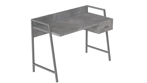 Письмовий стіл Ferrum-decor Комфорт 750x1000x600 Сірий метал ДСП Бетон 32 мм (FRD-103435) - фото 2