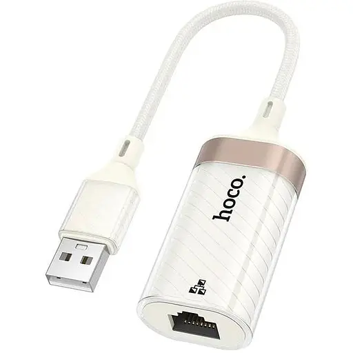 Переходник Hoco Crystal USB ethernet adapter UA41 0.145 м 100Mbps