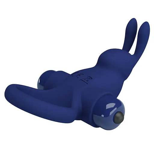 Эрекционное кольцо Pretty Love Vibrant Penis Ring 11.3 см синий - фото 9