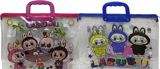 Папка-портфель ПВХ прозора Labubu, 28x39 см, 30 мкм, 33-L (В асортименті) - фото 2