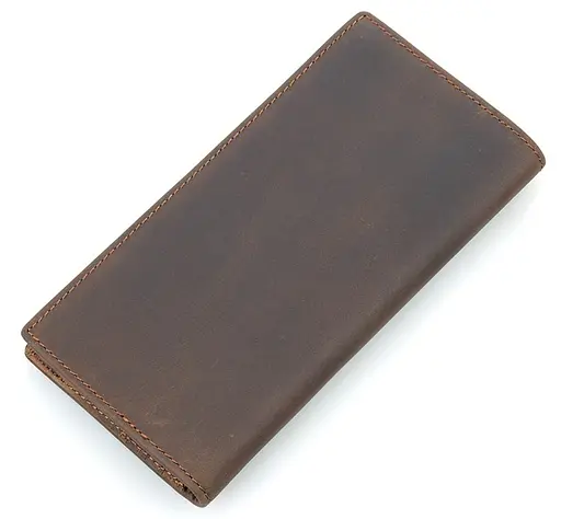 Мужской кожаный кошелек Vintage 9х19 см acs0016064 - фото 3