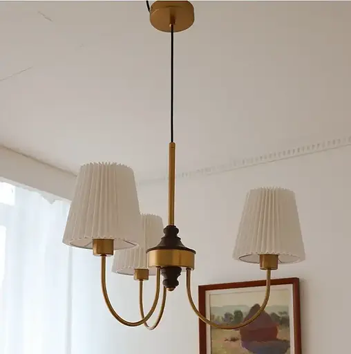 Світлодіодна люстра Симфонія 5023 (Золота) на 3 плафони - фото 3