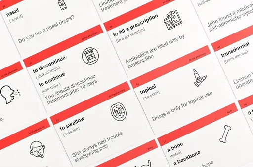 Настольная игра English Student Карточки для изучения медицинского английского языка English Student Medical English (укр.) (59123251) - фото 7