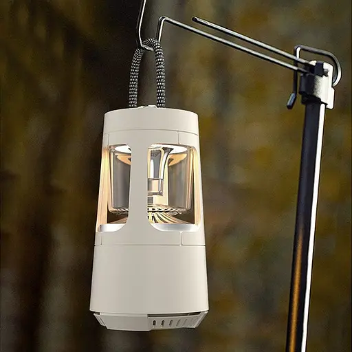 Кемпінговий ліхтар акумуляторний QD08 2in1 + Bluetooth колонка Biege - фото 5